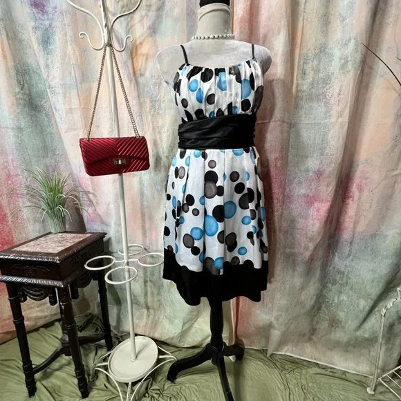 Trixxi | Dresses | Trixxi Homecoming Cocktail Party Polka Dots Satin Dress  Size 312 | Poshmark